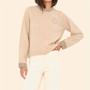 NEW XIRENA valentin long sleeve sweater in vanille